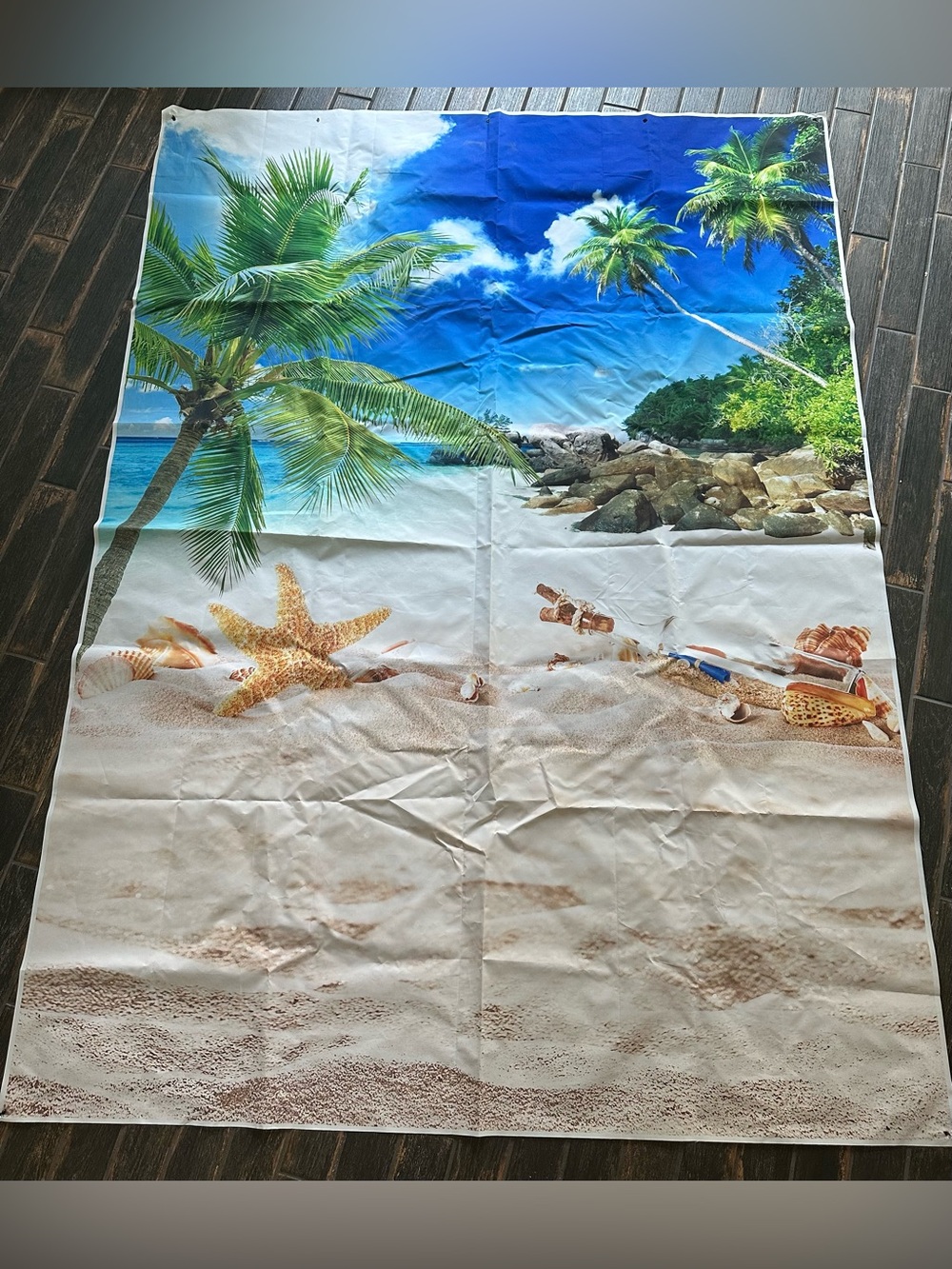 Photo backdrop. Luau party. 5 x 7 feet